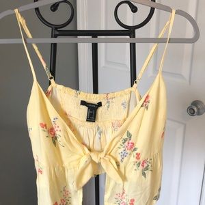 NWOT Forever 21 Front-Tie Crop Top
